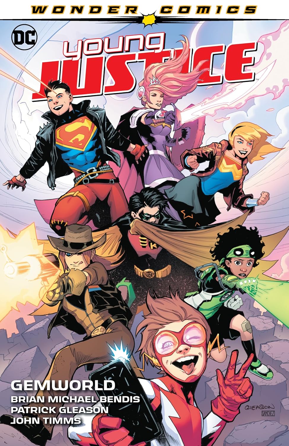DC Comics, Wonder Comics, Young Justice Vol. 1: Gemworld TPB, Brian Michael Bendis, Patrick Gleason, John Timms.