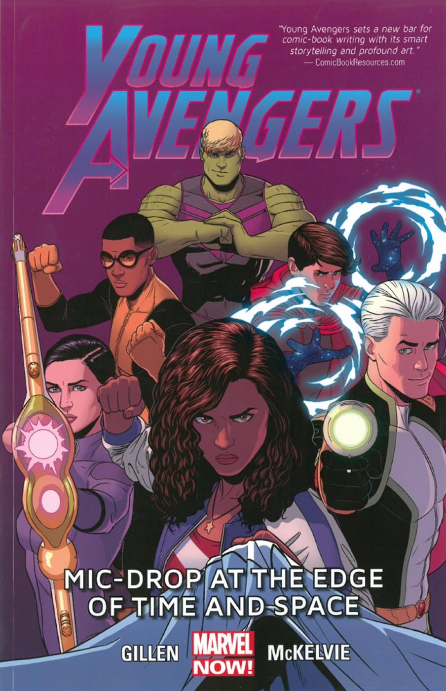 Marvel Comics, Young Avengers Vol. 3: Mic-Drop at the Edge of Time and Space (2013) TPB, Gillen, McKelvie.