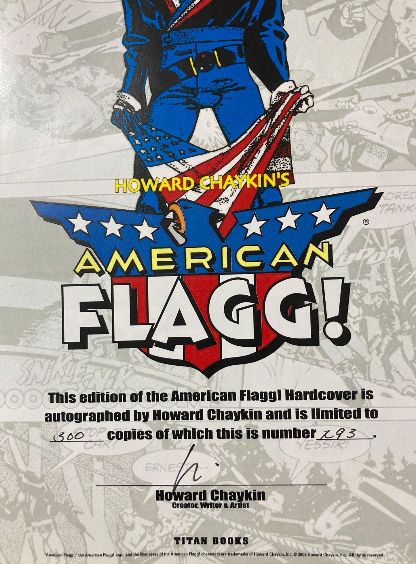 American Flagg! Vol. 1: Limited Signed Edition HB