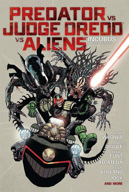 Dark Horse Comics, Rebellion, Predator Vs Judge Dredd Vs Aliens: Incubus and other stories HC, John Wagner, Andy Diggle, Henry Flint, Brian Bolland, Jock, OOP.