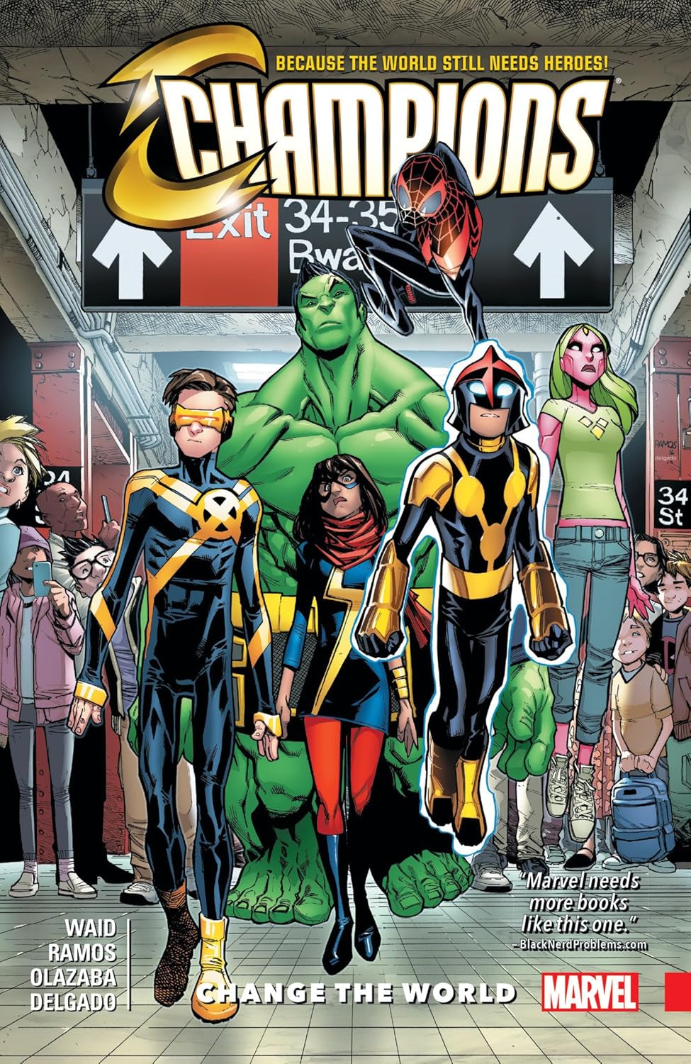 Marvel Comics, Champions Vol. 1: Change The World TPB, Mark Waid, Humerto Ramos.