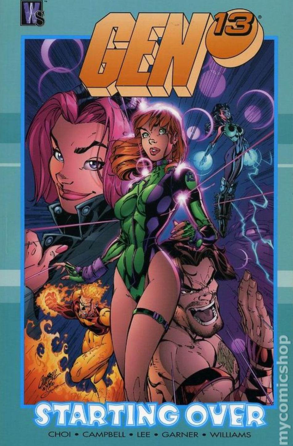 Wildstorm, DC Comics, Gen 13: Starting Over TPB, Choi, Campbell, Lee, Garner, Williams.