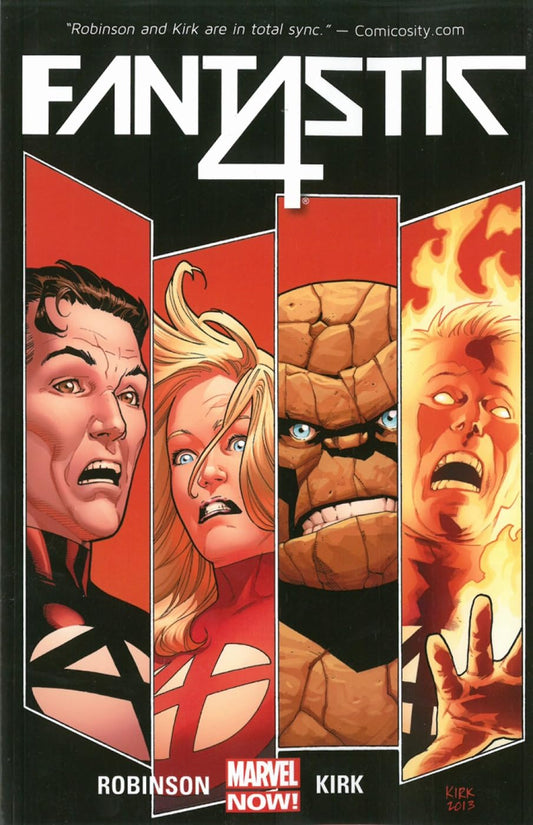 Marvel Comics, Fantastic Four Volume 1: The Fall of the Fantastic Four TPB, James Robinson, Leonard Kirk.