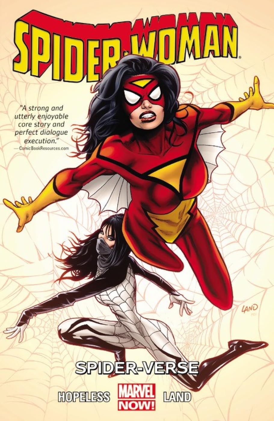 Marvel Comics, Spider-Woman Vol. 1: Spider-Verse (2015) TPB, Hopeless, Land.