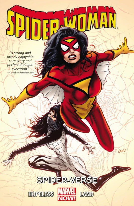 Marvel Comics, Spider-Woman Vol. 1: Spider-Verse (2015) TPB, Hopeless, Land.