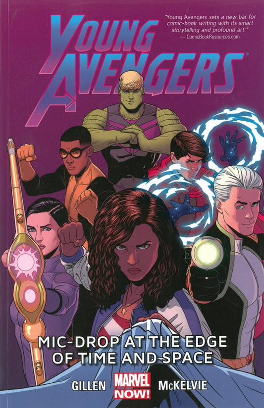 Marvel Comics, Young Avengers Vol. 3: Mic-Drop at the Edge of Time and Space (2013) TPB, Gillen, McKelvie.