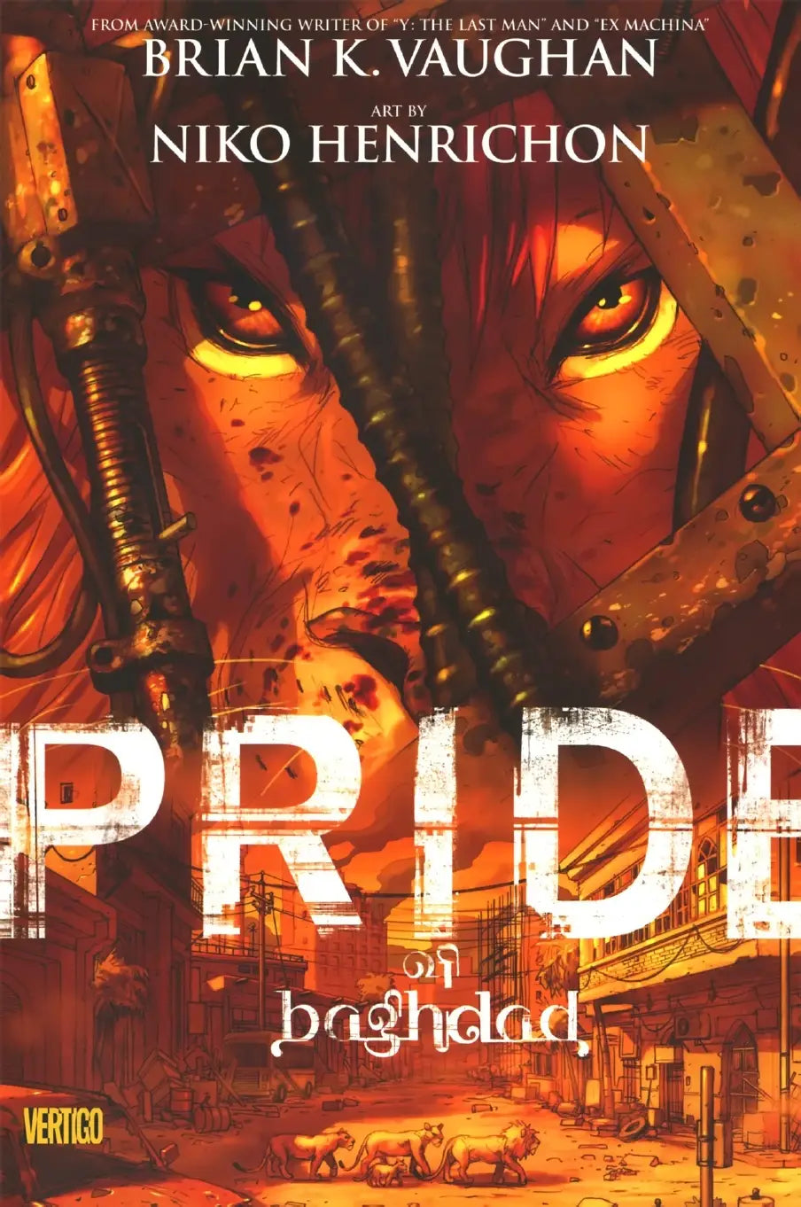 DC Comics, Pride of Baghdad 2008 TPB, Brian K. Vaughan, Niko Henrichon.