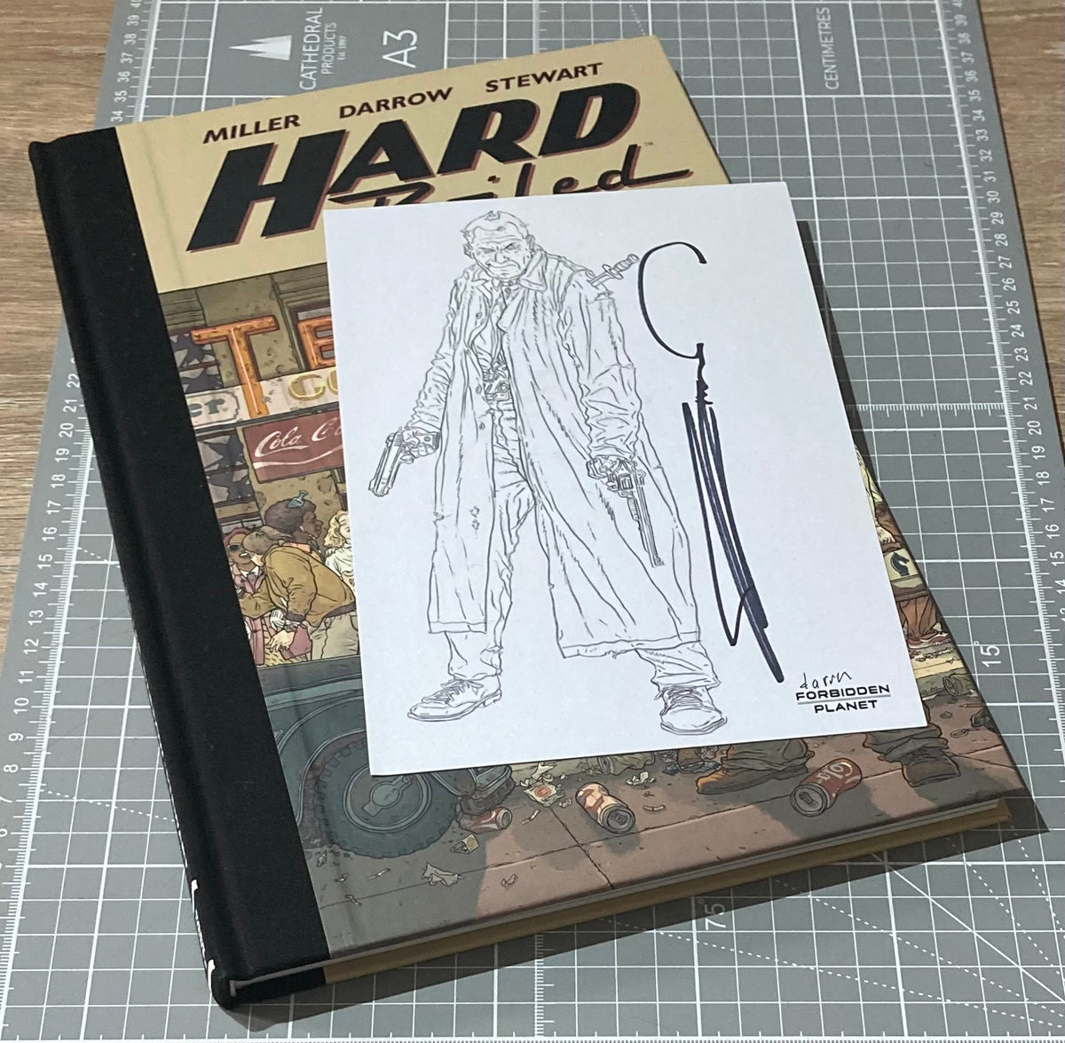 Hard Boiled (2nd Edition) With Mini-Print Signed by Frank Miller & Geof Darrow HC