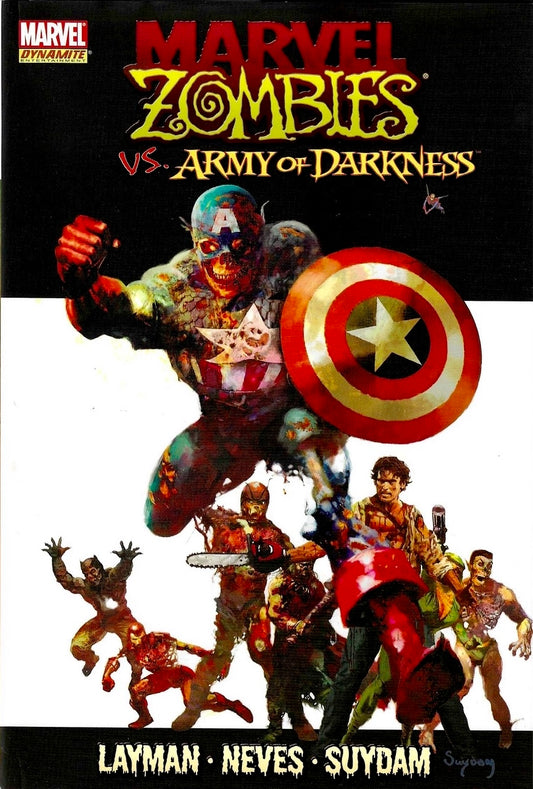 Marvel comics, Dynamite Entertainment, Marvel Zombies Vs. Army Of Darkness: Captain America Cover HC